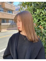 エレノア 自由が丘店(Eleanor)&nbsp;大人かわいいミディアムヘア＊ミルクティーベージュ