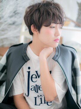 カバーヘア 上尾西口店(COVER HAIR) 黒髪★ボーイッシュくせ毛風小顔ショートc5上尾20代30代40代