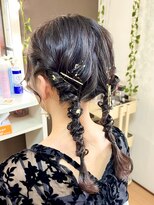 ジェネータ 新横浜店(GENETA)&nbsp;ツイン編みおろし【ヘアセット/新横浜】