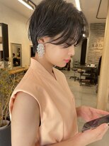 サンド 表参道(sand)&nbsp;ショートボブパーマ20代30代40代イヤリングカラー大人可愛い