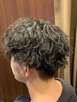 ヒロギンザ 大阪本店(HIRO GINZA)&nbsp;センターパートスパイラルパーマ/梅田/メンズパーマ