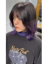 ヘアスタジオ アルス 御池店(hair Studio A.R.S) パープルラベンダー裾カラーグラデーションカラー