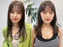 レイヤーカットで軽やかさと動きをプラス。スタイリングも楽チン◎レイヤーカット/顔周りカット/渋谷