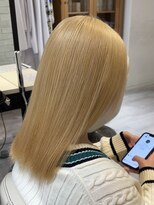 サロンドジョー(salon de joe)&nbsp;ケアブリーチダブルカラーインナーカラーハイトーン髪質改善