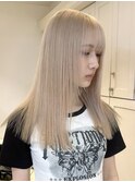 13900ブリーチ&ダブルカラー韓国レイヤーホワイトブロンド