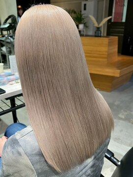 デート 原宿(DATE) ミルクティーカラー/ダブルカラー/ブロンドベージュ/原宿