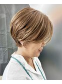 似合わせショート/フェザーショート/細めハイライト