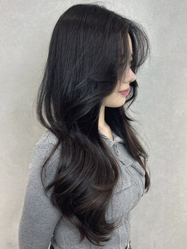 オニキス(ONYX) e51トレンド韓国レイヤーカット顔まわりカットグレージュ