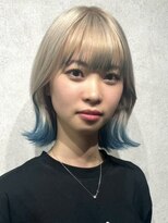 イワッシュ 大和駅店(IwAsh)&nbsp;レイヤーカット/ミルクティーグレージュ/ダブルカラー/ショート