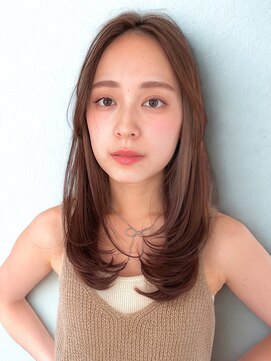 リヤン 表参道(lyann) 外ハネボブ暗めカラー結べるボブ大人可愛いレイヤーカット