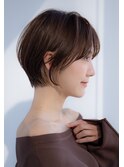 前髪あり大人小顔ショートボブ 30代40代50代【AIN.表参道】川原