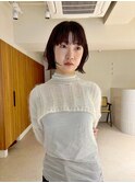 髪質改善/ワンホンレイヤー/イメチェン/グレーブラウン/銀座