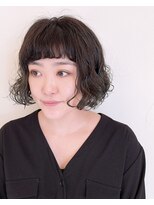 ファヴォリ(favori)&nbsp;【favori 自由が丘】黒髪パーマボブ