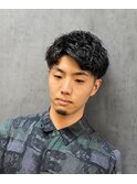 熊本市|直毛改善メンズパーマ×フェード