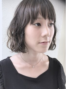 ヘアーデザイン シュシュ(hair design Chou Chou by Yone) ☆chouchou ☆ダークアッシュベージュ×ゆるふわMIXボブディ