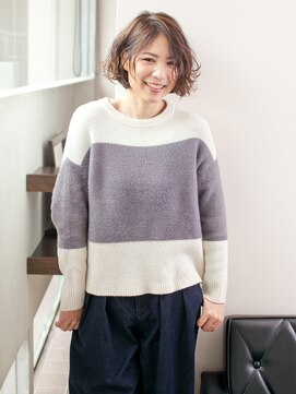 クレール 塚口店(CREER) 大人カジュアル_ウエーブヘア_無造作ボブ_3