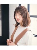 甘めミディボブヘアー
