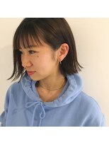 サイズ(cyez)&nbsp;ぱっつーんって感じの切りっぱなしボブ