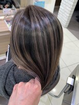 アッシュ 戸田公園店(Ash)&nbsp;グレーパープル×バレイヤージュ