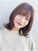 【GARDEN荒井夏海】ふんわり外ハネレイヤーロブ