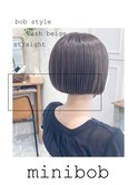 お客様hair＊＊ミニボブ×アッシュベージュ