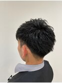 サイドパートマッシュ