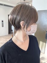 《30代40代》白髪ぼかしハイライト×前下がりボブ【イケダ】