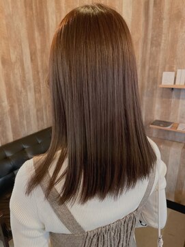 アルム(hair salon Alum) 『 圧倒的透明感☆ ツヤ感暗めベージュカラー 』
