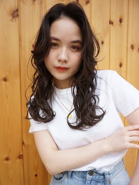 ブゾン(buZon) 【buZonブゾン】ミックスパーマ×艶感ベージュ