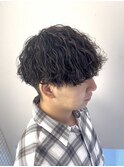 波巻きパーマ
