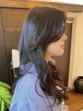 ナナナパレナ 梅田店(nanana parena) 前髪デジパで垢抜け◎大人韓国風大きめカールで可愛い顔まわり♪