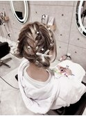 ツインお団子/梅田ヘアセット