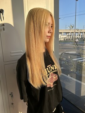 ノートエートル 西金沢(Nought etre) 20代/30代/抜きっぱなしブロンド/ツヤ髪スタイル/ハイトーン