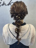 リンク(Link)&nbsp;ヘアアレンジ/編みおろしアレンジ/パーティアレンジ