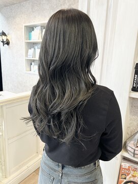 キャアリー(Caary) 福山Caary暗髪透明感グレージュ赤味除去イルミナカラー20代30代