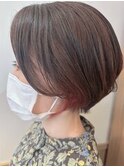 ハイライトカラー×インナーカラー◎グレージュ/ピンク/20代
