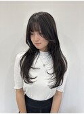 ロングレイヤー ハイレイヤー 顔まわりレイヤー