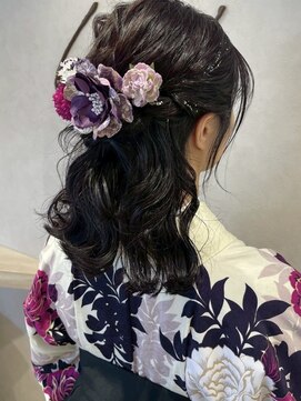 卒業式/袴アレンジ/ヘアアレンジ/ハーフアップ/お呼ばれヘア