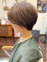 アウラ(AULA)&nbsp;【20.ショートカット×白髪染め】縮毛矯正/小学生/キッズカット