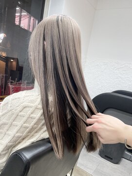 ミーム 原宿 表参道(meme) ◎ブロンドハイトーンカラーデザインカラーアンブレラカラー金髪