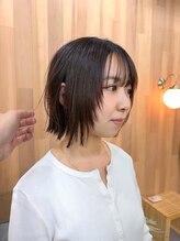 アガペー(Agape) ぱつっとbob×顔まわりレイヤー