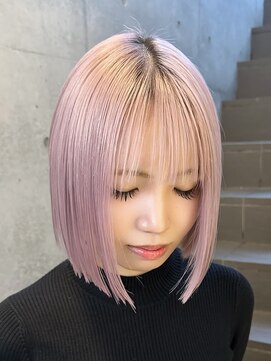 フリーラ 表参道(freera) ミディアムレイヤーカット ブリーチカラー 似合わせカット