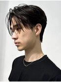 シースルーセンターパートダウンパーマ縮毛矯正