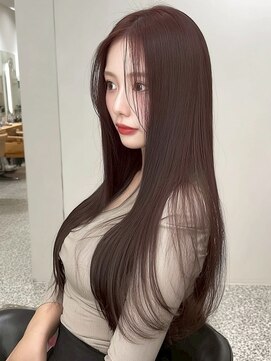 クイーン バイ ノイズ 西院(QUEEN by noism) ナチュラルレイヤートレンドカラー韓国風シースルーバング