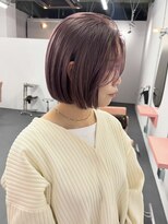ツイ 新潟駅南けやき通り(tui)&nbsp;ピンクベージュ/ボブ/ケアブリーチダブルカラー
