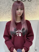 オプス 大名店(Ops)&nbsp;☆深みのあるかわいさ！カシスピンク×ブラックエンドカラー