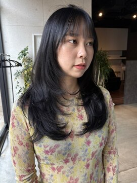 チル 福井駅前店(Chill) 福井韓国レイヤーカット透明感カラーグレージュくびれヘア学生