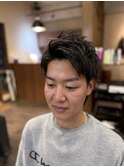【秒でキマる】垢抜けメンズアップバングショート