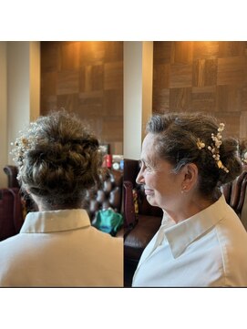 ボウベルズ ヘア アンド メイクアップ ドレッシング Bowbells hair&make up dressing シニヨン 、メイクアップ