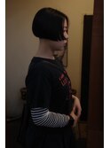 ミニボブパツっとボブブリーチなし髪質改善トリートメント岡山